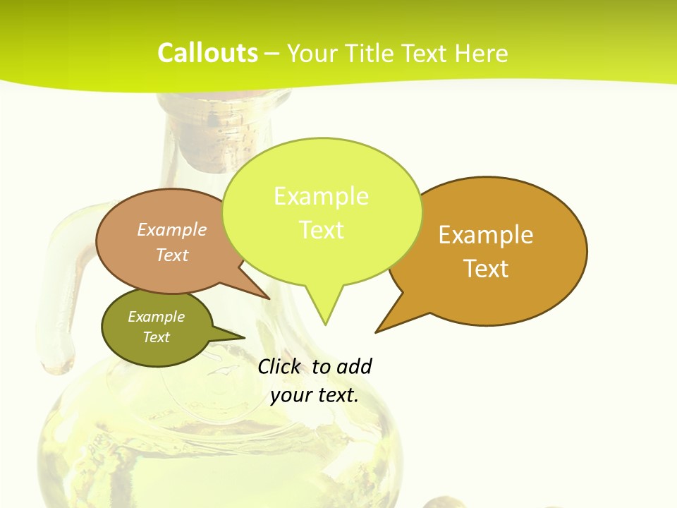 Mediterranean Elegant Bottle PowerPoint Template