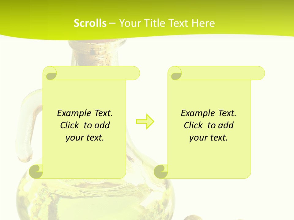 Mediterranean Elegant Bottle PowerPoint Template