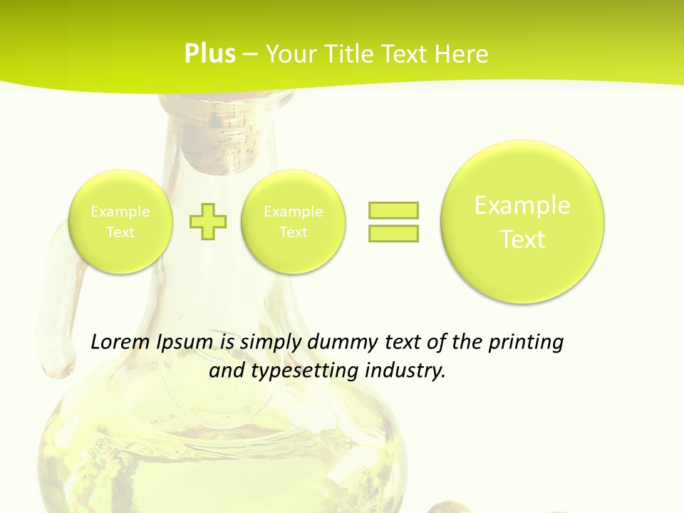 Mediterranean Elegant Bottle PowerPoint Template