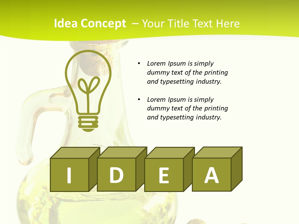 Mediterranean Elegant Bottle PowerPoint Template