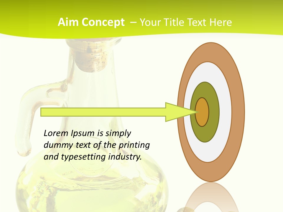 Mediterranean Elegant Bottle PowerPoint Template