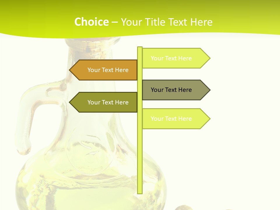 Mediterranean Elegant Bottle PowerPoint Template