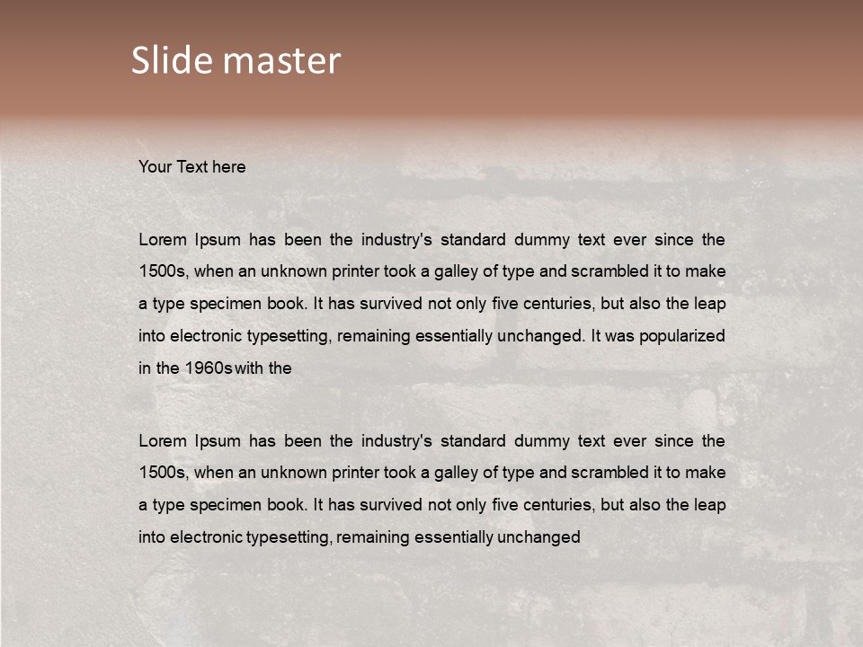 Urban Stone Tiled PowerPoint Template