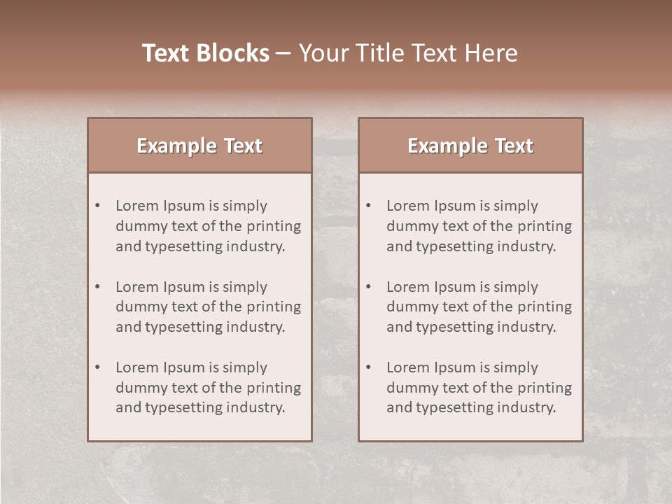 Urban Stone Tiled PowerPoint Template