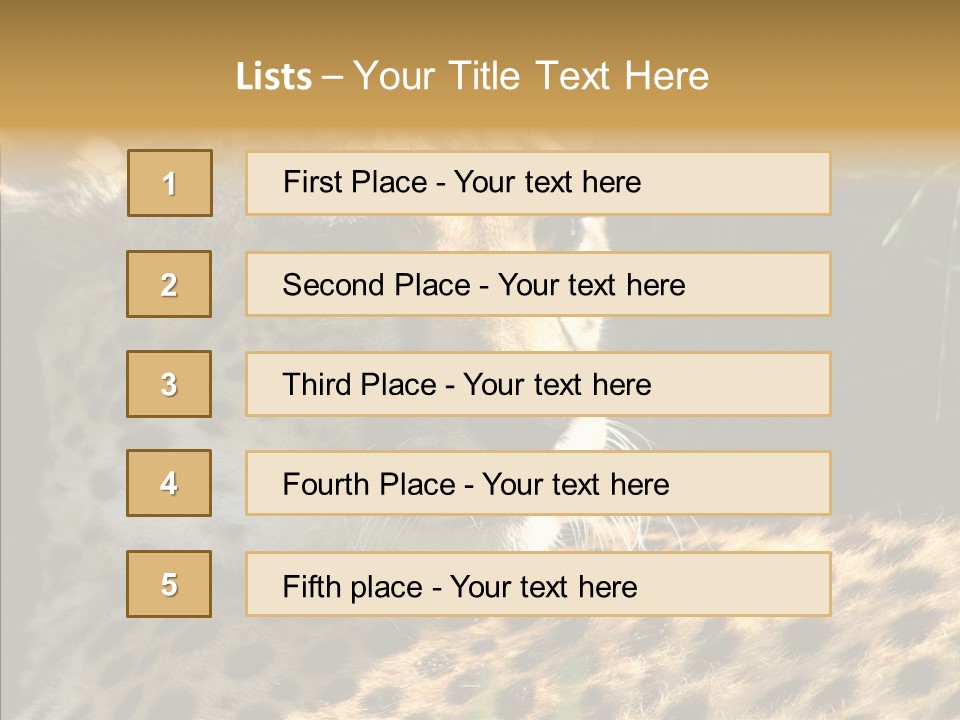 Fauna Animal Animales PowerPoint Template