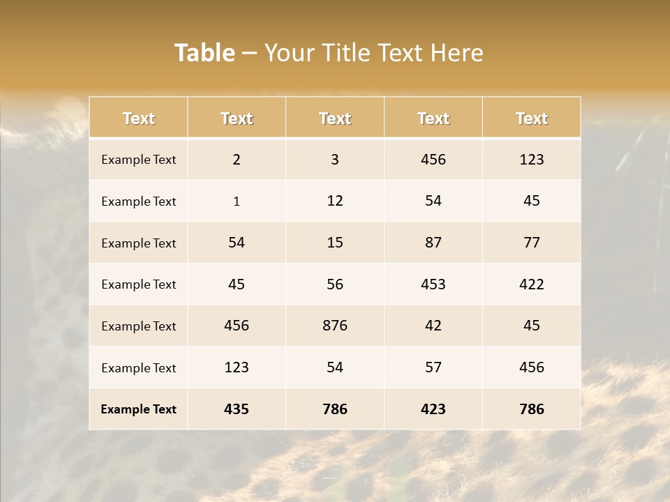 Fauna Animal Animales PowerPoint Template