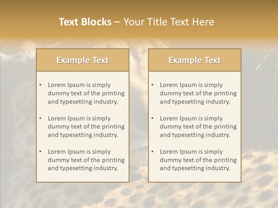 Fauna Animal Animales PowerPoint Template