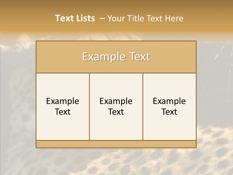 Fauna Animal Animales PowerPoint Template