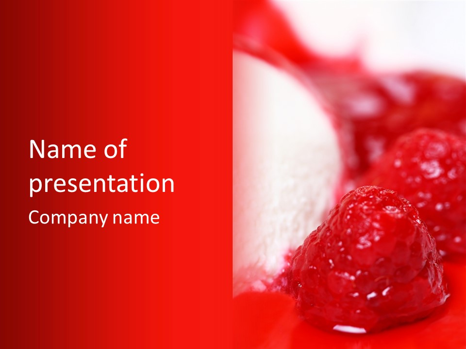 Ice Yogurt Tasteful PowerPoint Template