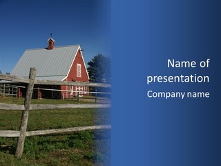 Barn Landscape New PowerPoint Template