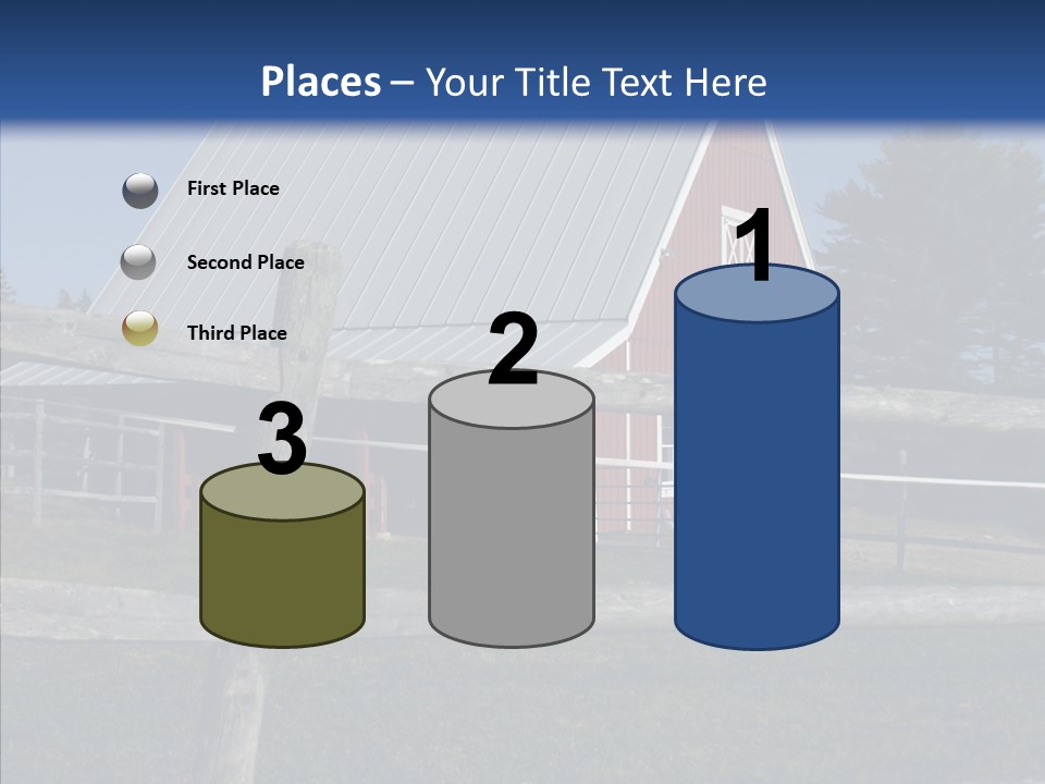 Barn Landscape New PowerPoint Template