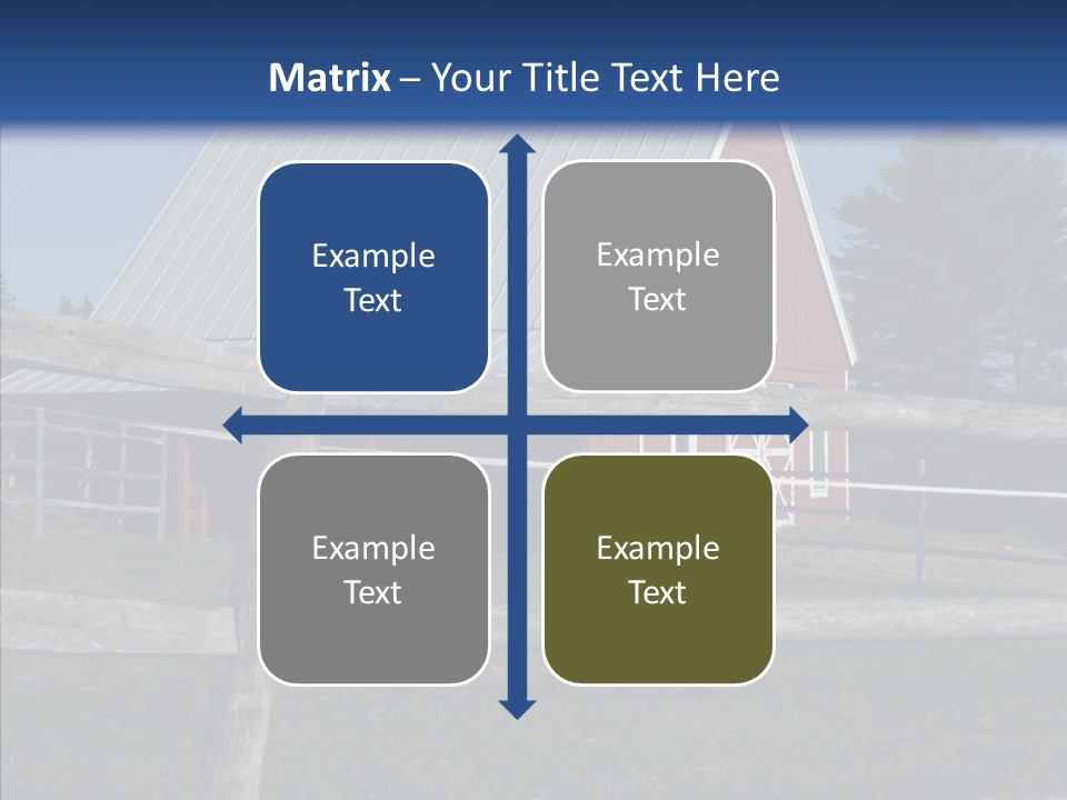 Barn Landscape New PowerPoint Template