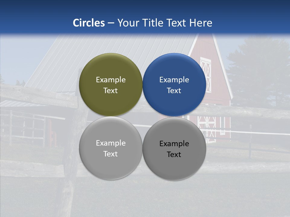 Barn Landscape New PowerPoint Template