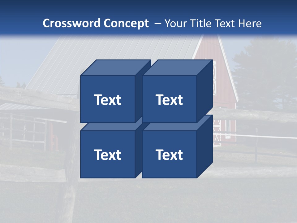 Barn Landscape New PowerPoint Template