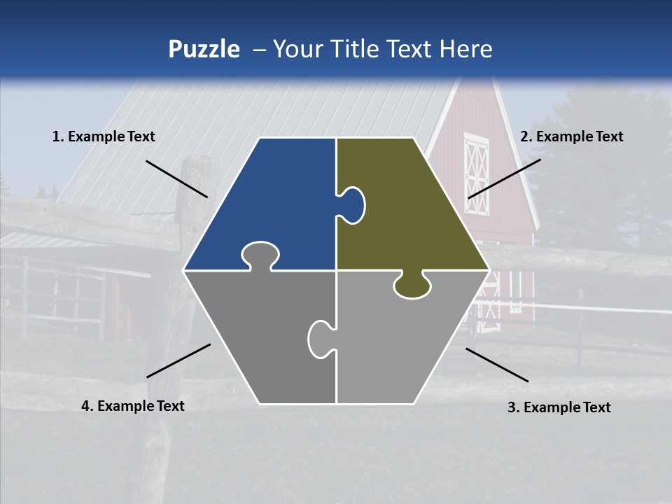 Barn Landscape New PowerPoint Template