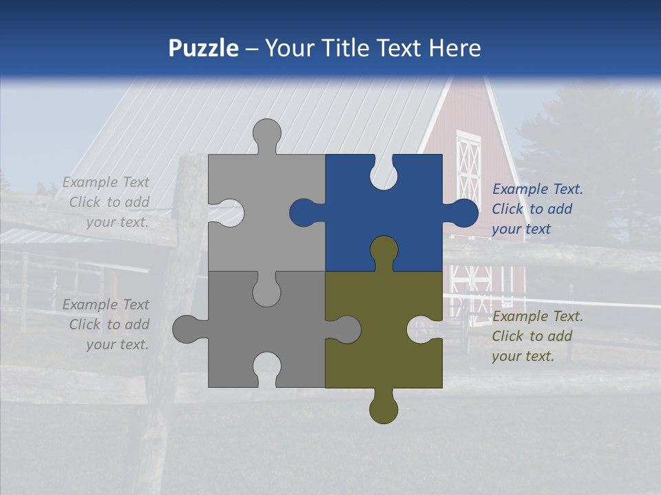 Barn Landscape New PowerPoint Template