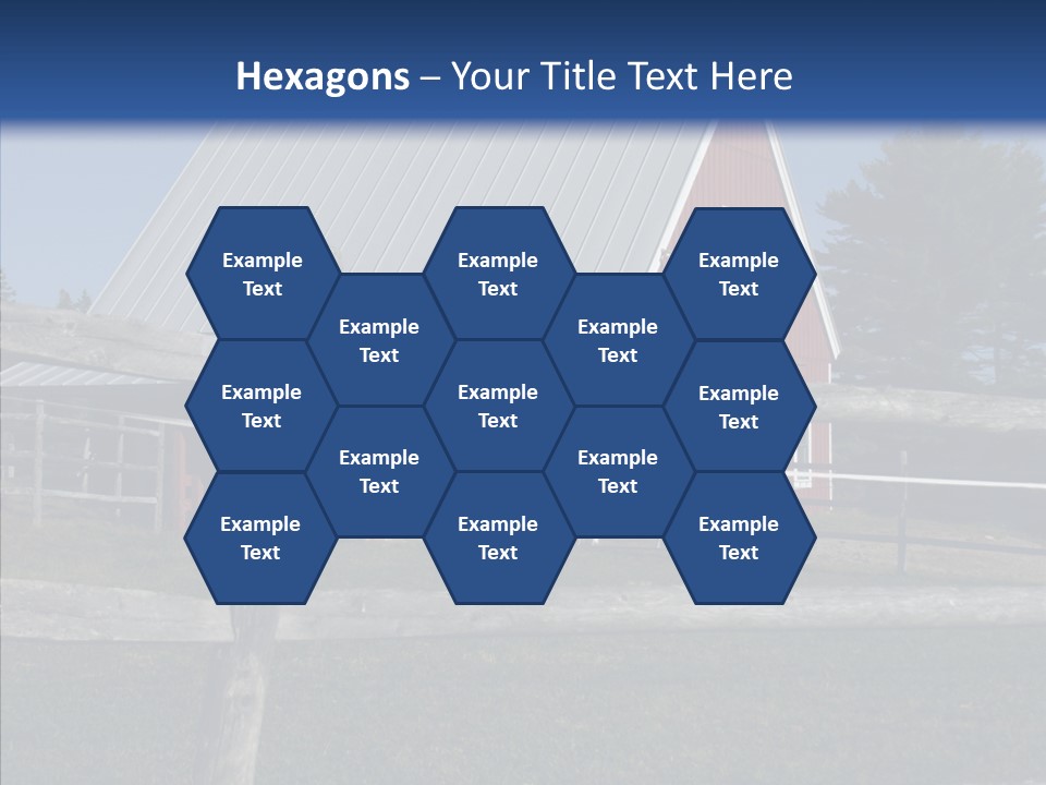 Barn Landscape New PowerPoint Template