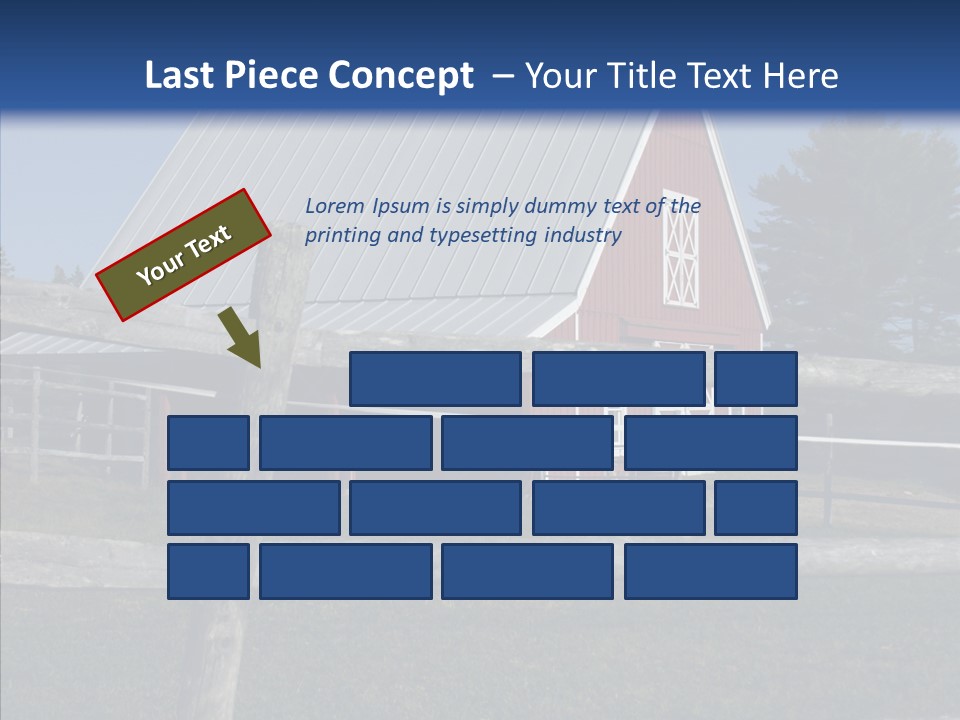 Barn Landscape New PowerPoint Template