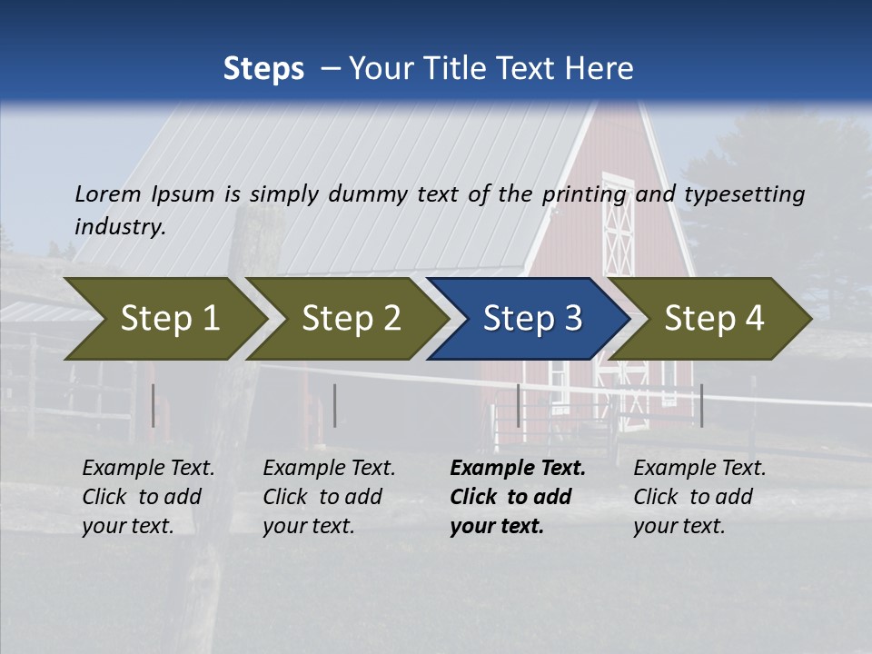 Barn Landscape New PowerPoint Template