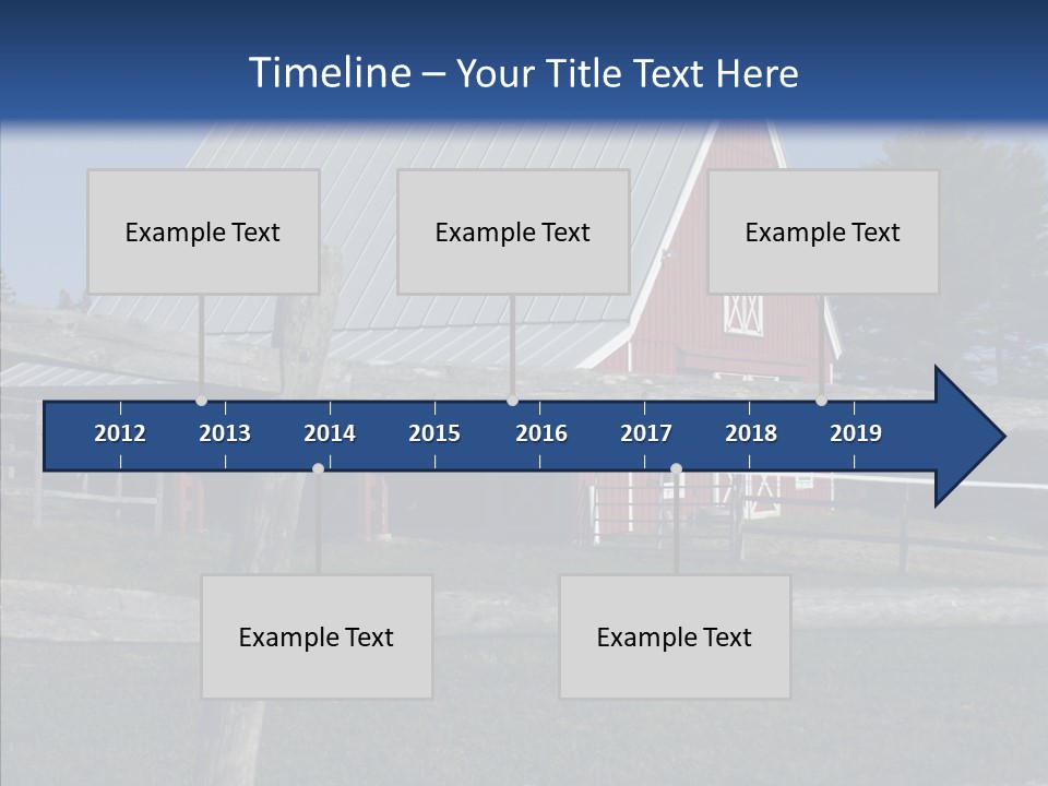 Barn Landscape New PowerPoint Template