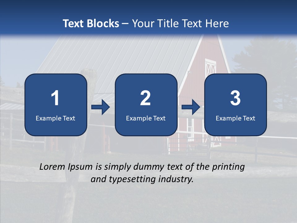 Barn Landscape New PowerPoint Template