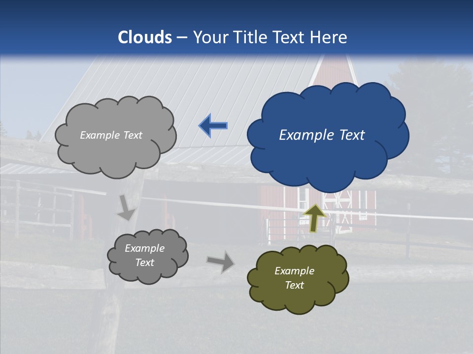 Barn Landscape New PowerPoint Template