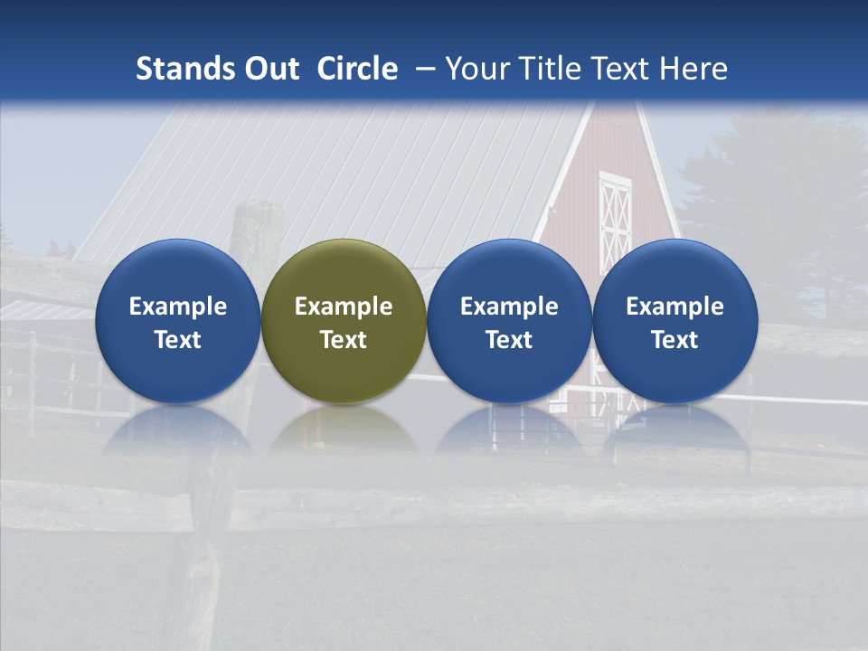 Barn Landscape New PowerPoint Template