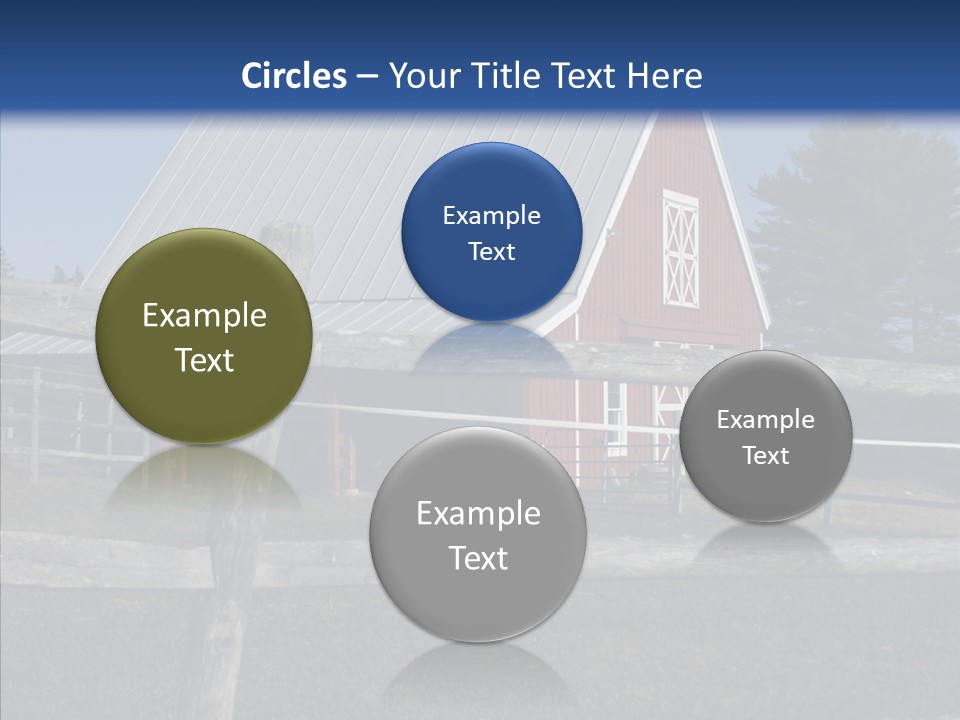 Barn Landscape New PowerPoint Template