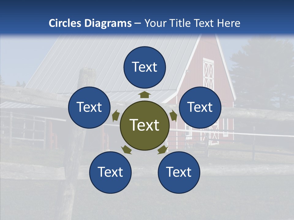 Barn Landscape New PowerPoint Template