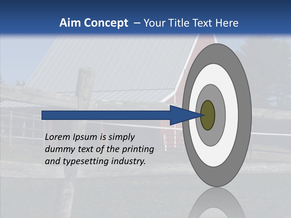 Barn Landscape New PowerPoint Template