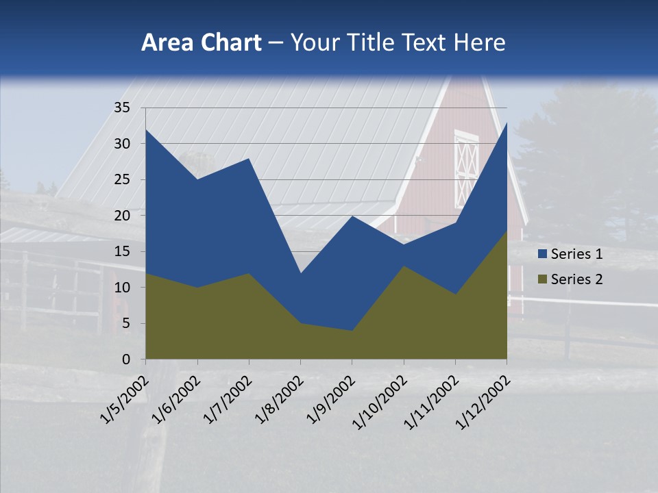 Barn Landscape New PowerPoint Template