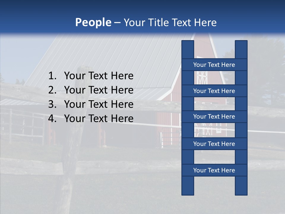 Barn Landscape New PowerPoint Template