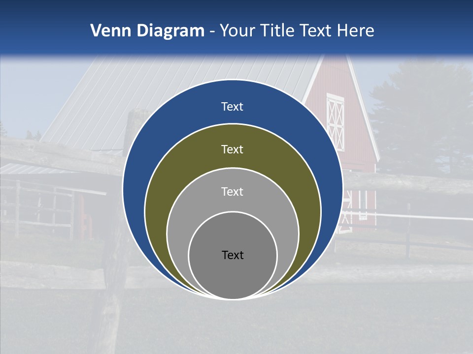 Barn Landscape New PowerPoint Template