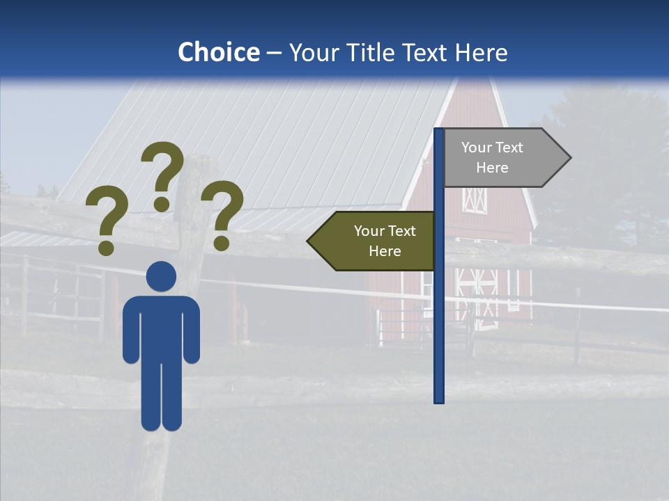 Barn Landscape New PowerPoint Template