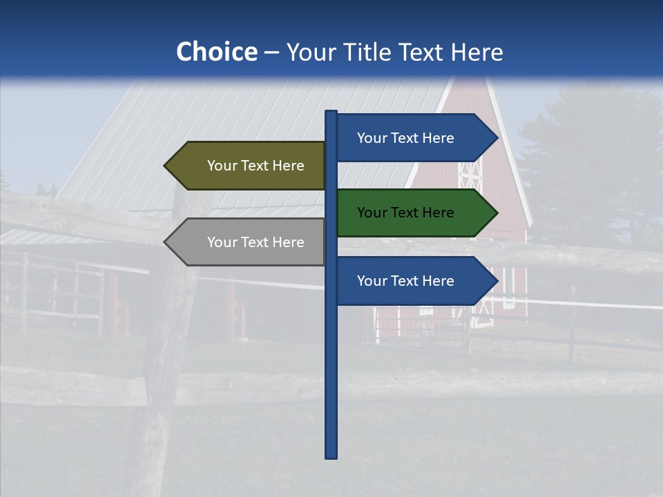 Barn Landscape New PowerPoint Template