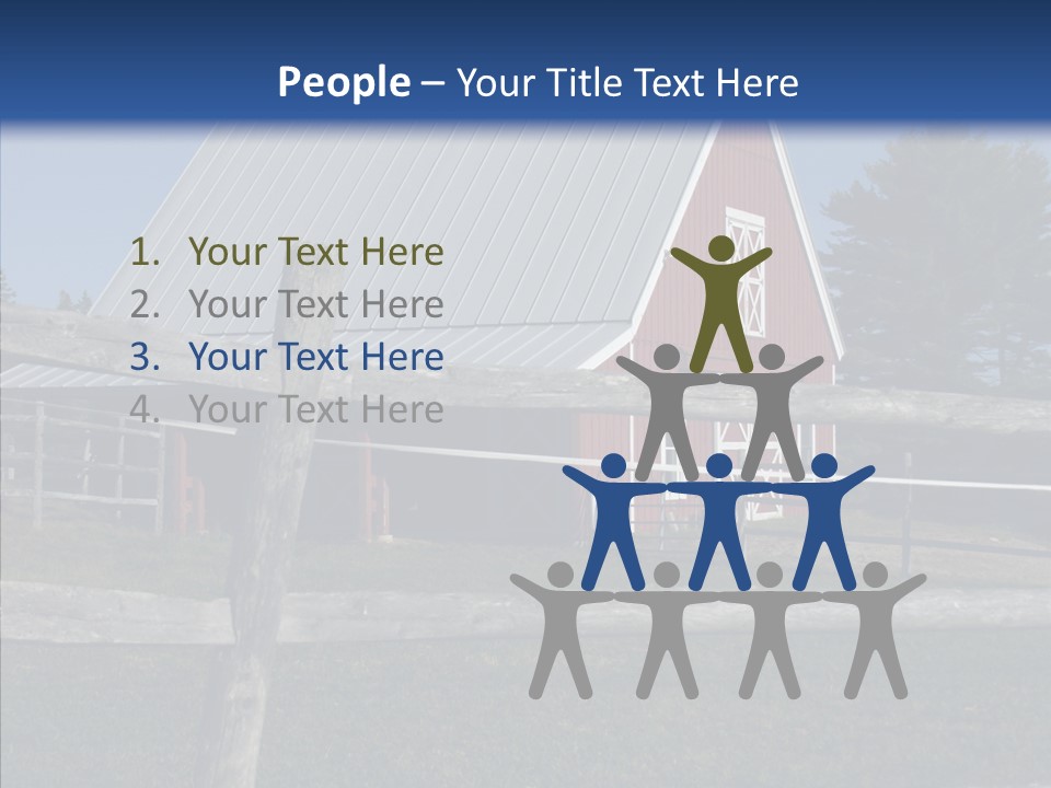 Barn Landscape New PowerPoint Template