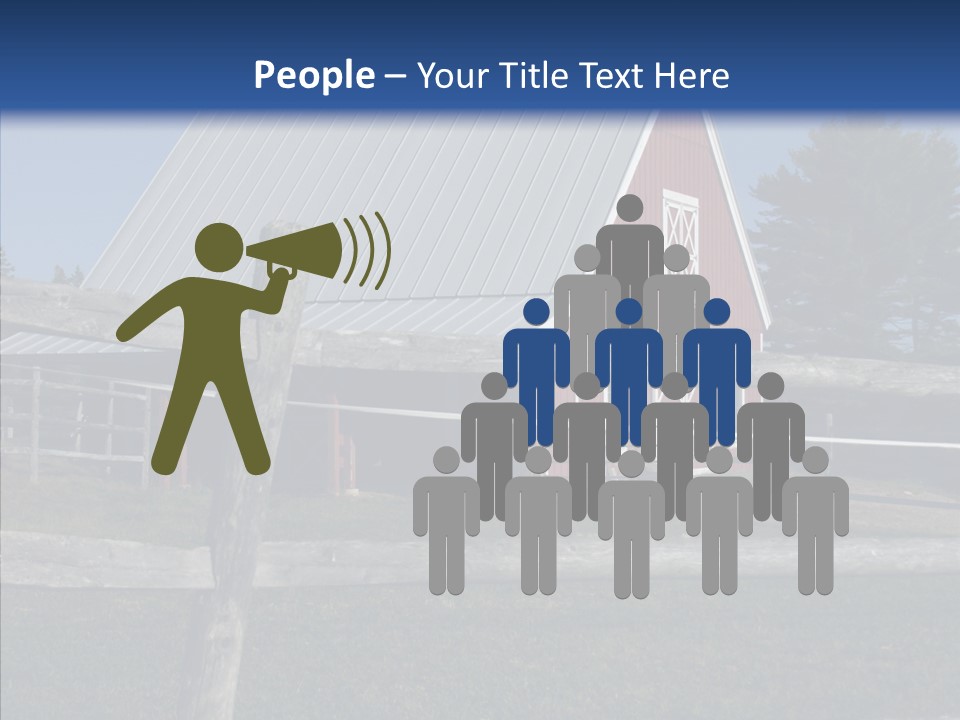 Barn Landscape New PowerPoint Template