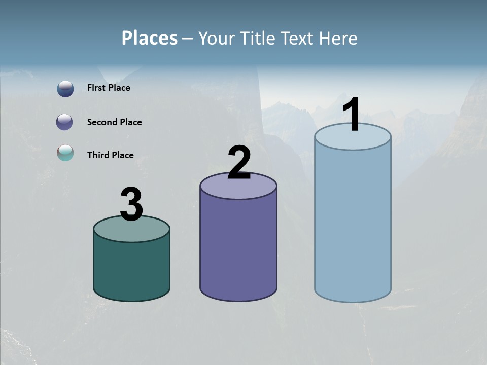 Altitude Bear Grass Glacier Park PowerPoint Template