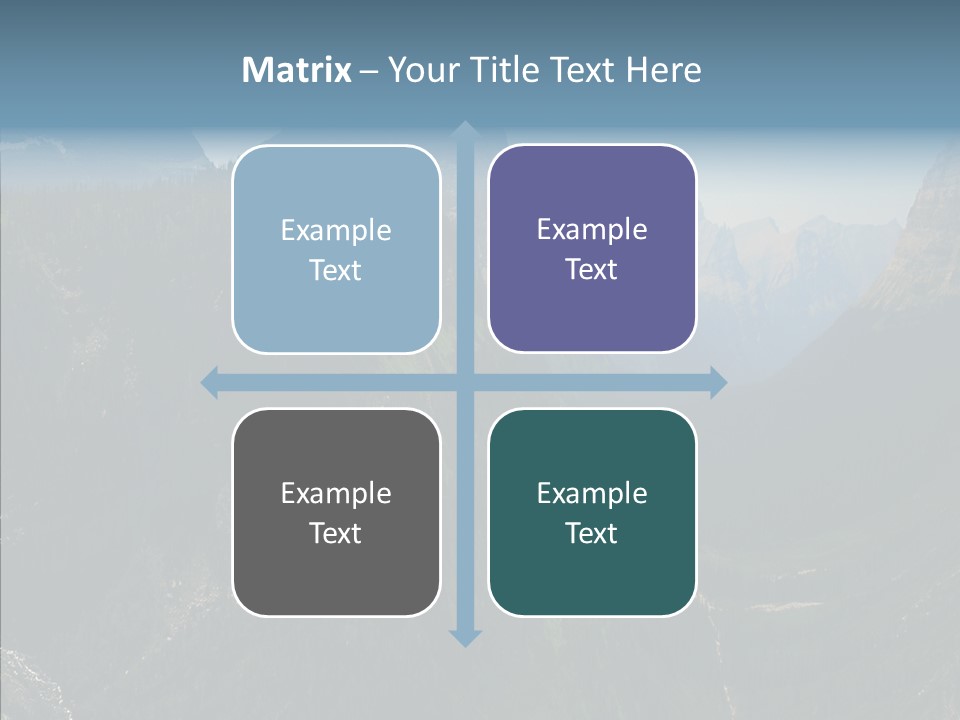 Altitude Bear Grass Glacier Park PowerPoint Template