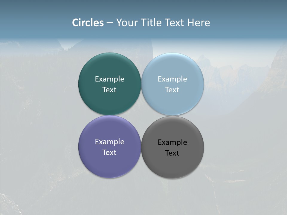 Altitude Bear Grass Glacier Park PowerPoint Template