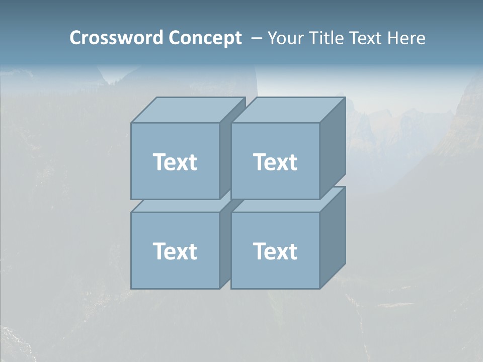 Altitude Bear Grass Glacier Park PowerPoint Template