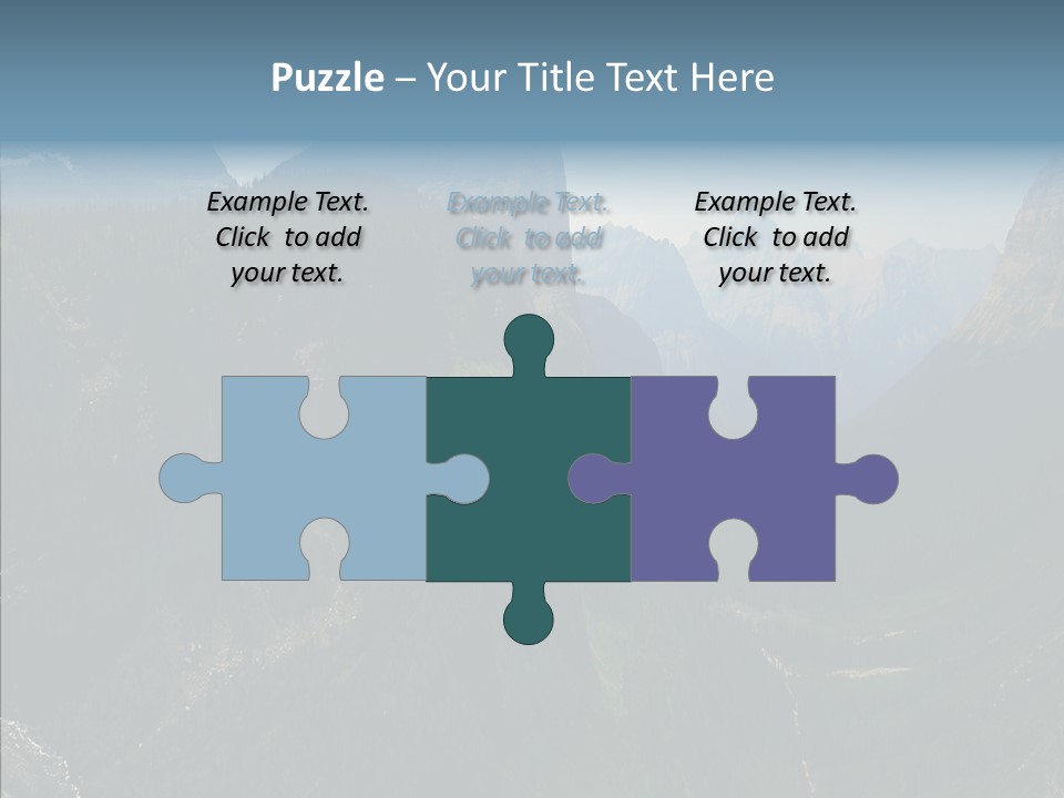 Altitude Bear Grass Glacier Park PowerPoint Template