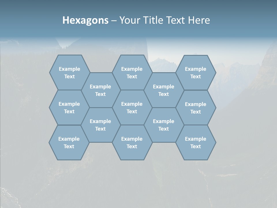 Altitude Bear Grass Glacier Park PowerPoint Template