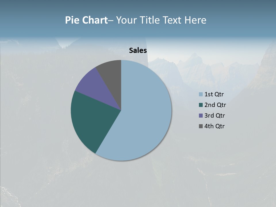 Altitude Bear Grass Glacier Park PowerPoint Template