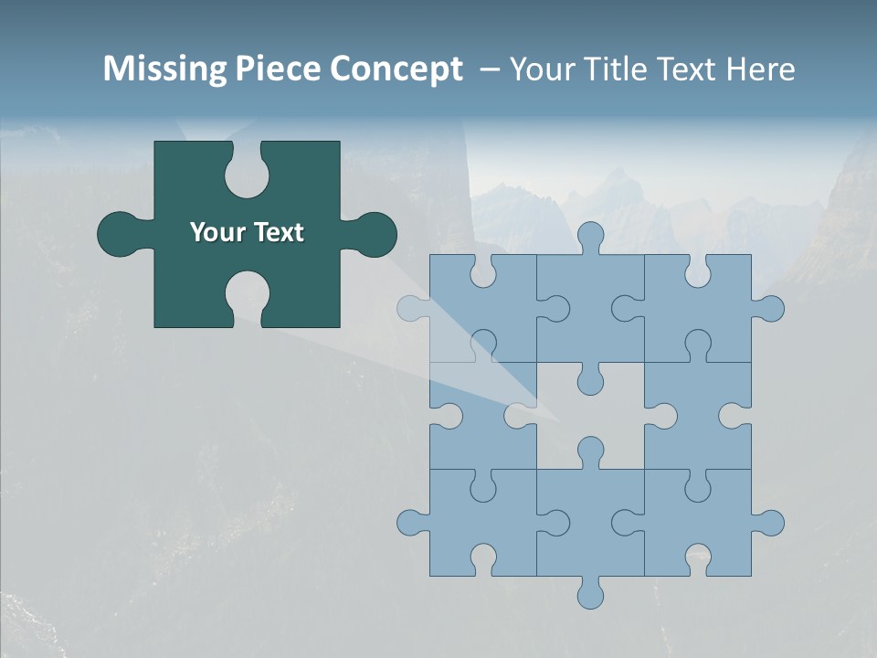 Altitude Bear Grass Glacier Park PowerPoint Template