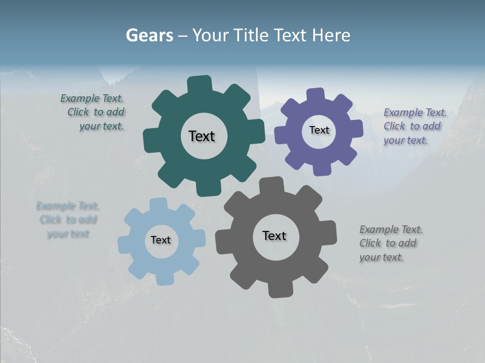 Altitude Bear Grass Glacier Park PowerPoint Template