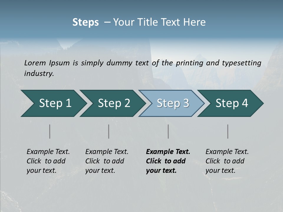 Altitude Bear Grass Glacier Park PowerPoint Template