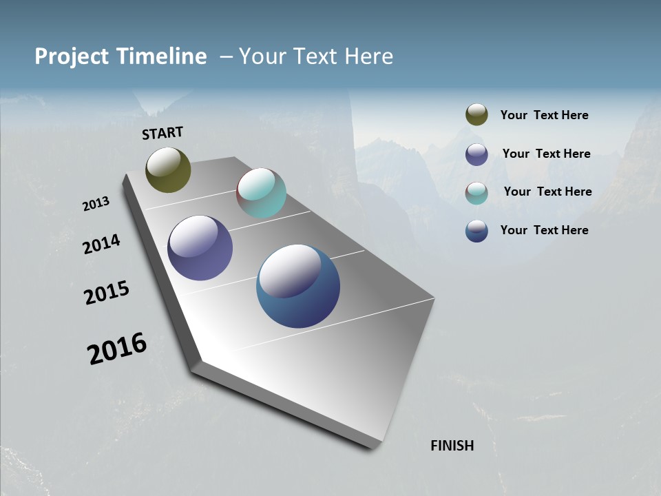 Altitude Bear Grass Glacier Park PowerPoint Template