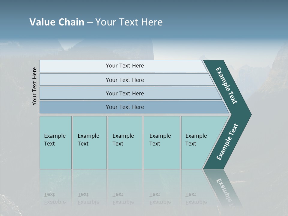 Altitude Bear Grass Glacier Park PowerPoint Template