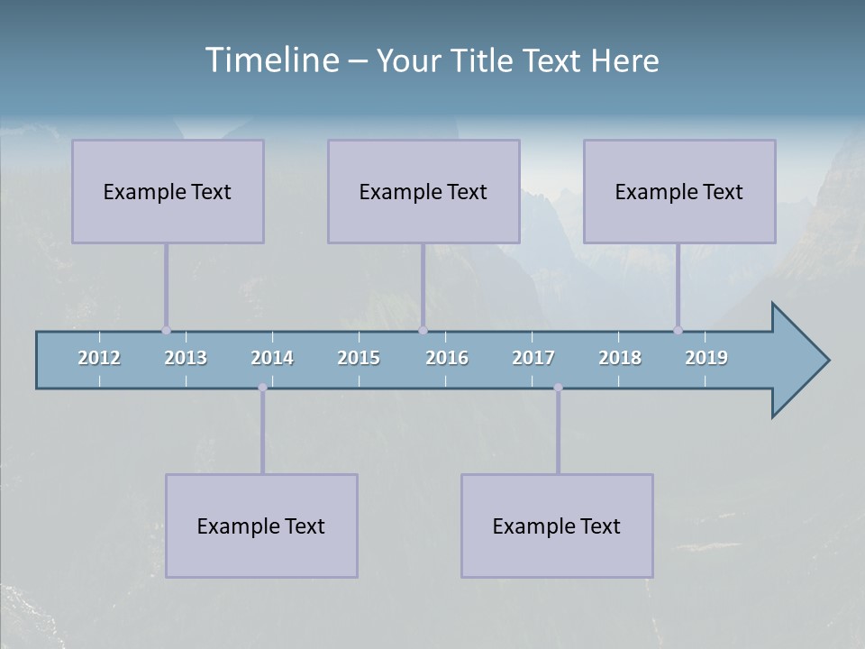 Altitude Bear Grass Glacier Park PowerPoint Template